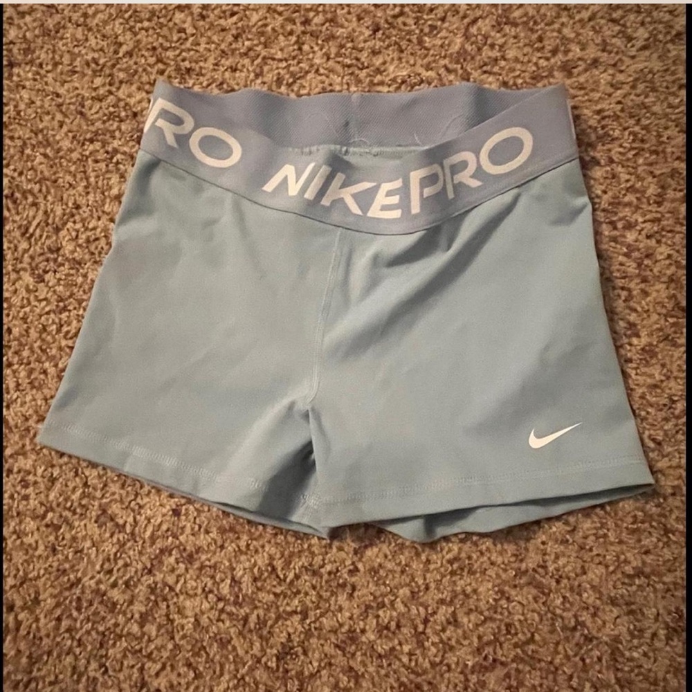 Nike Women's Blue Pro Shorts